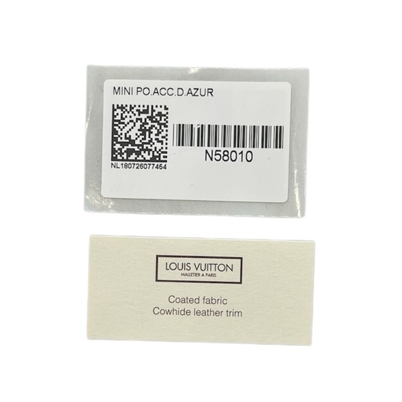 RARE - Louis Vuitton Damier Azur Mini Pochette - Picture 9 of 11